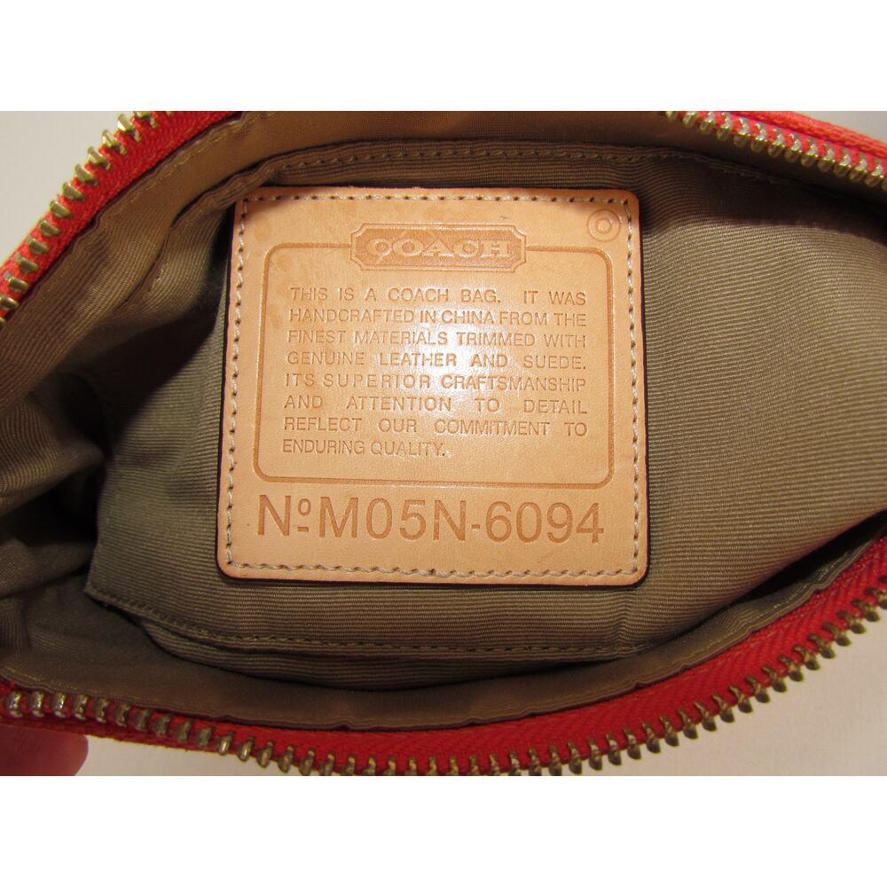 Coach Y2K Vintage Signature Red Demi Bag - Picture 6 of 7
